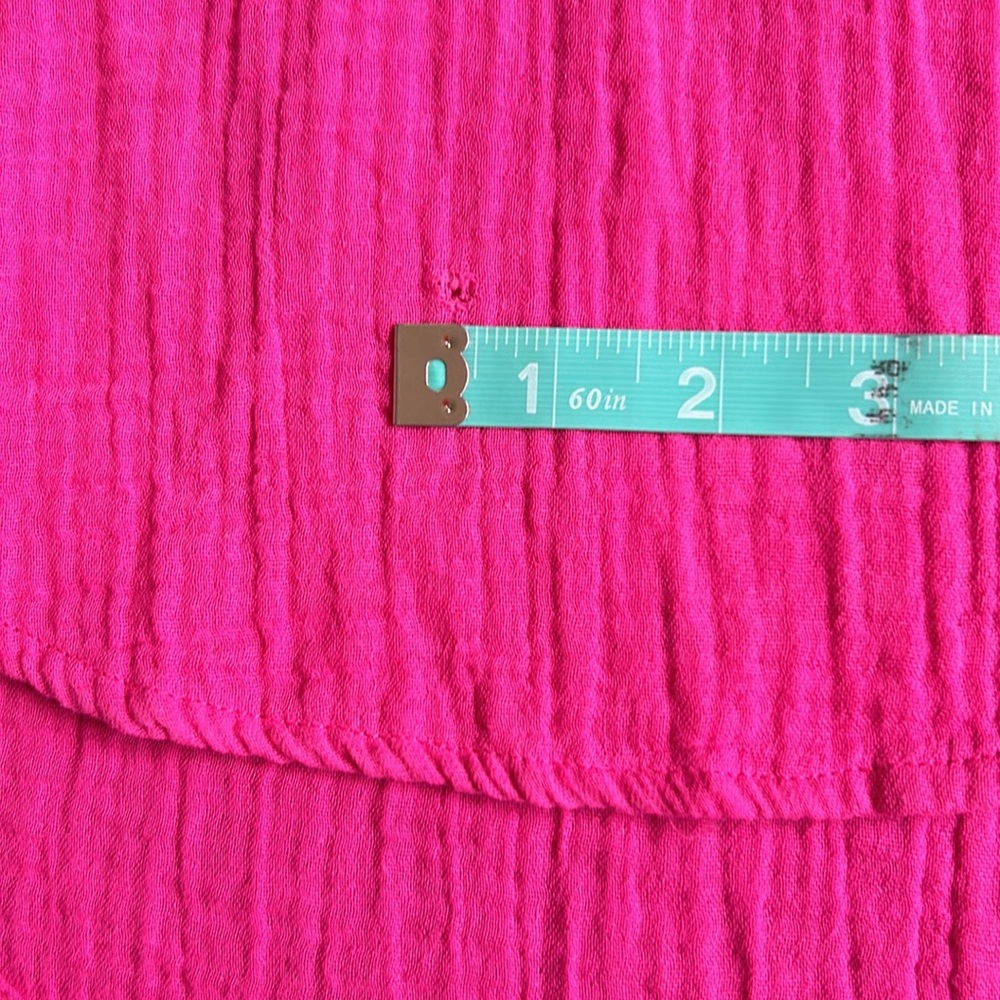 Electric & Rose Boyfriend Gauze Oversized Shirt Small Irregular - Picture 9 of 12